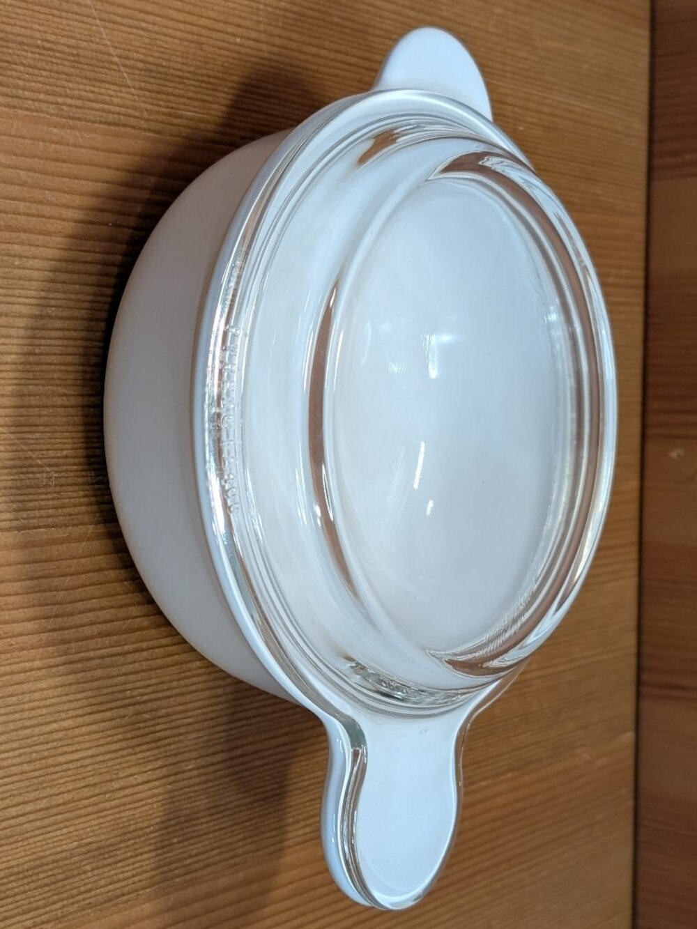 Vtg White Corning Ware P-240-B Grab-It 24 oz Bowl w/ Pyrex P240C Lid 750ml VGUC